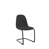 schwarz Microfaser Metall Leya - schwarz