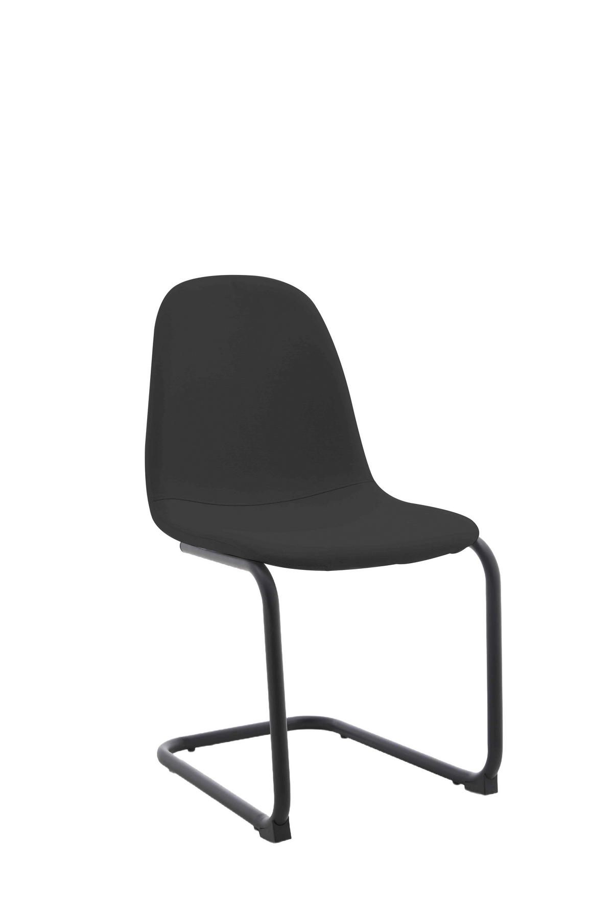 schwarz Microfaser Metall Leya - schwarz