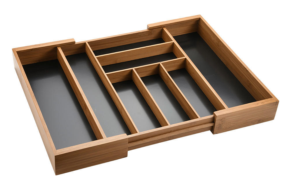 Kesper Besteckkasten braun Bambus B/H/L: ca. 43x6x34 cm Besteckkasten - braun (34,00/43,00/6,00cm) - Kesper