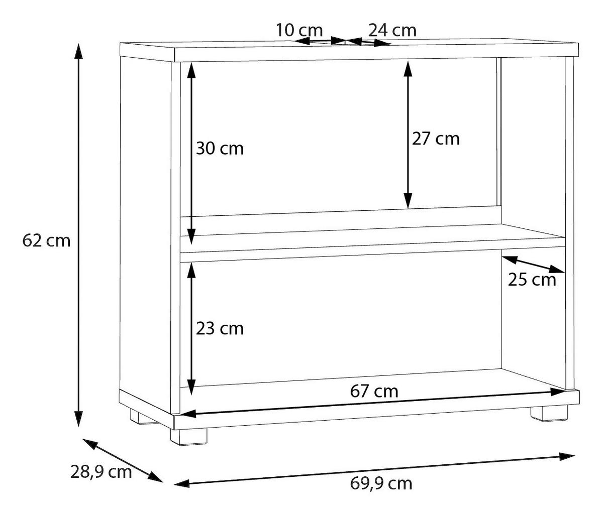 Waschbeckenunterschrank  Eiche Artisan Nachbildung salbei B/H/T: ca. 70x62x29 cm Champ_Waschbeckenunterschrank - Eiche/salbei (70,00/62,00/29,00cm)