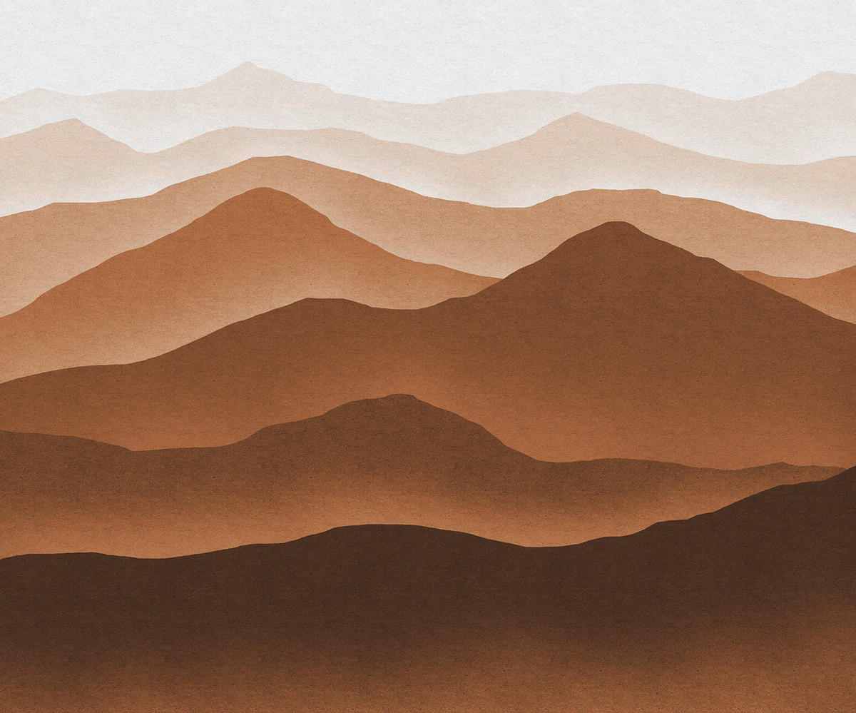 Komar Fototapete Macchiato Mountains B/L: ca. 300x250 cm Macchiato Mountains - (300,00/250,00cm) - Komar