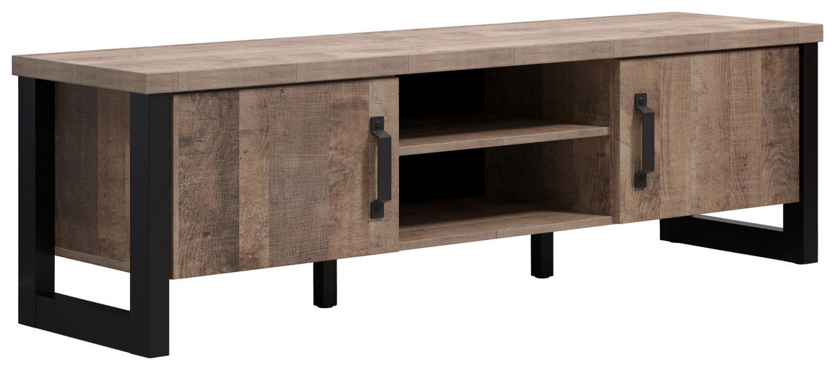 TV-Lowboard Emile Eiche Tabak Nachbildung B/H/T: ca. 166x50x45 cm Emile - Eiche (166,00/50,00/45,00cm) - Trendteam