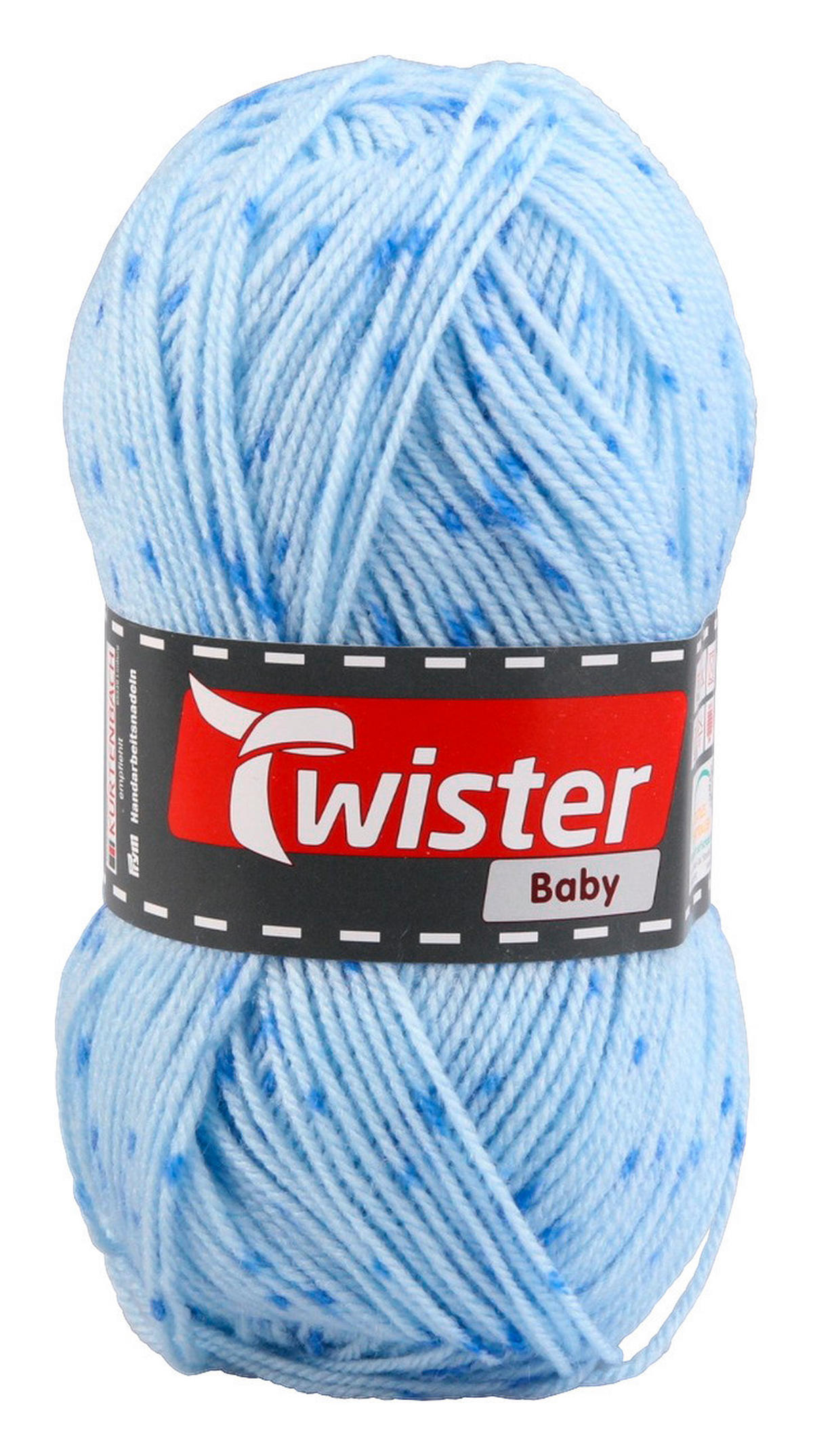 Handstrickgarn Twister Baby blau L: ca. 21000 cm Twister Baby - blau/Multi (21000,00cm) - Twister
