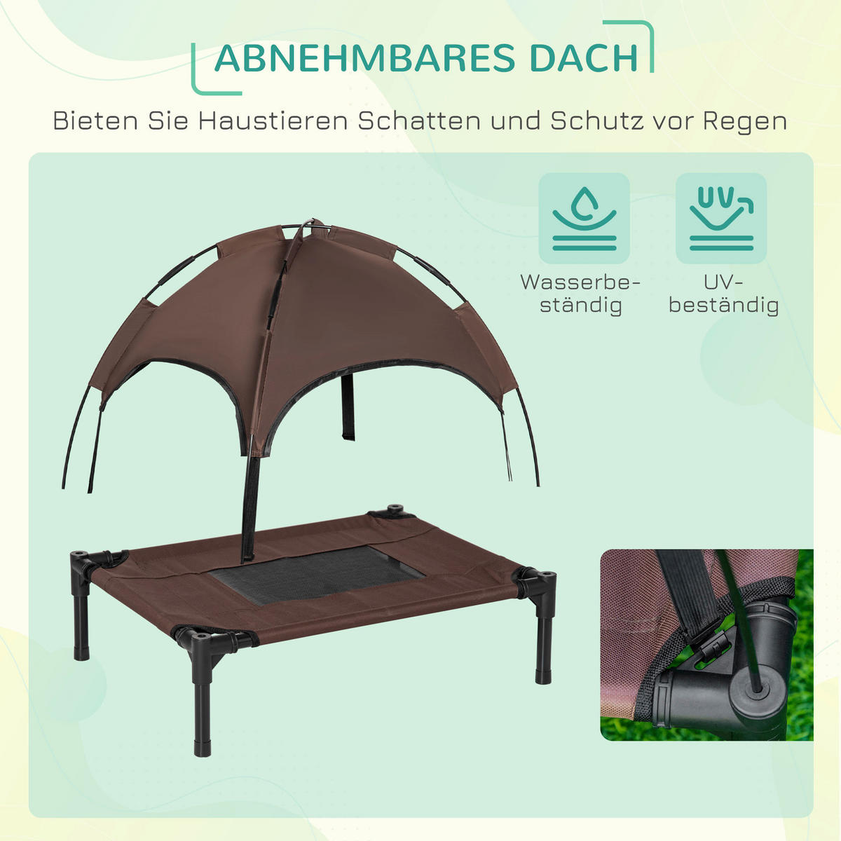 PawHut Hunde-Zubehör schwarz Polyester B/H/L: ca. 46x61x62 cm Hundebett - schwarz (62,00/46,00/61,00cm) - PawHut
