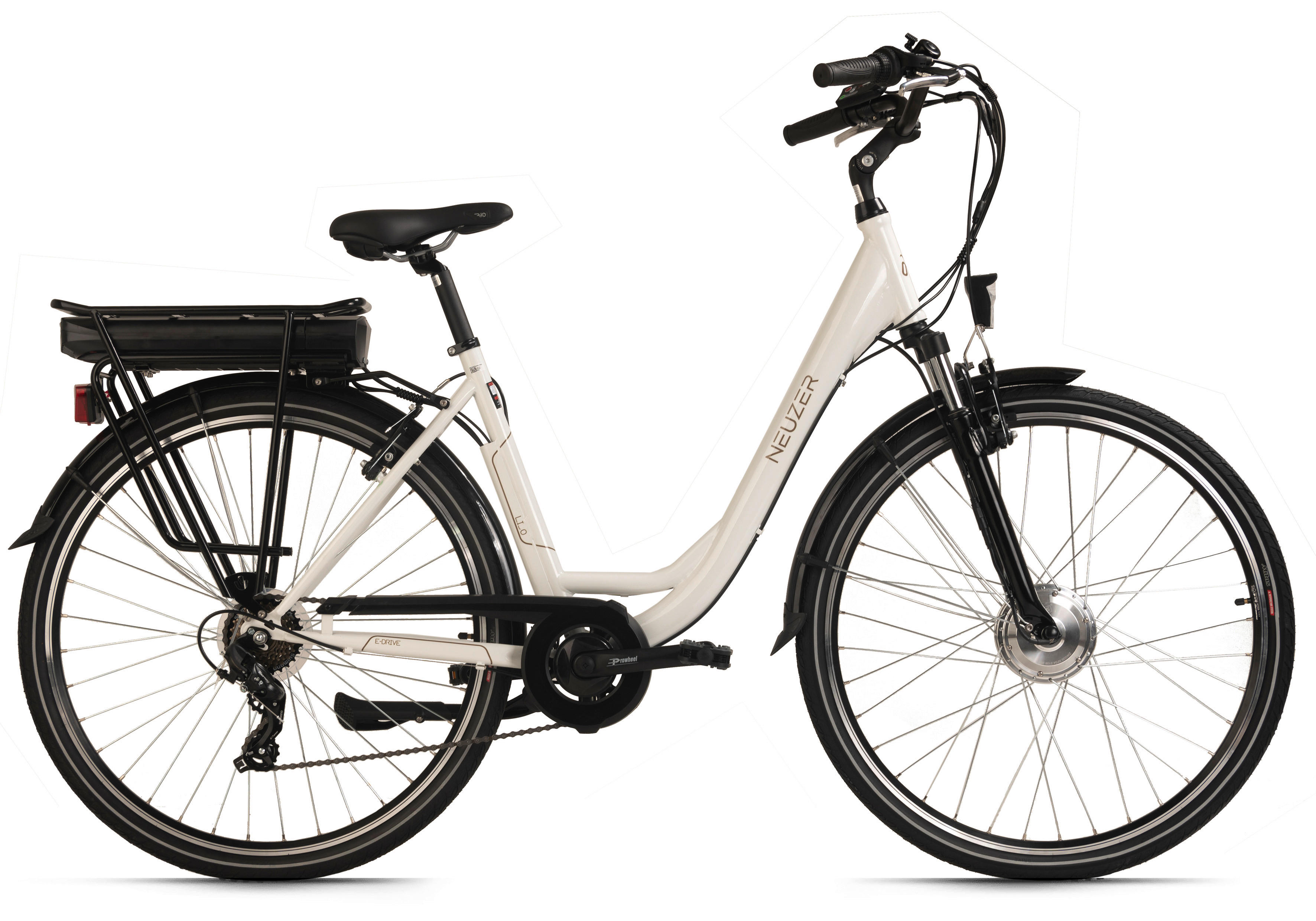 Hollandia City E-Bike Lido 333E 28 Zoll Rahmenhöhe 49 cm 7 Gänge weiß weiß ca. 250 W ca. 36 V ca. 28 Zoll Lido - weiß - Hollandia