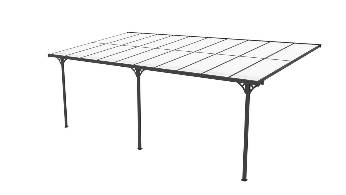 Westmann Terrassenüberdachung Bruce schwarz Aluminium B/H/L: ca. 617x270x300 cm Bruce - schwarz (300,00/617,00/270,00cm) - Westmann