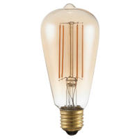 GLOBO Edisonlampe 11399 E27 LED-Edisonlampe E27 - klar/Kupfer (64,00cm) - GLOBO