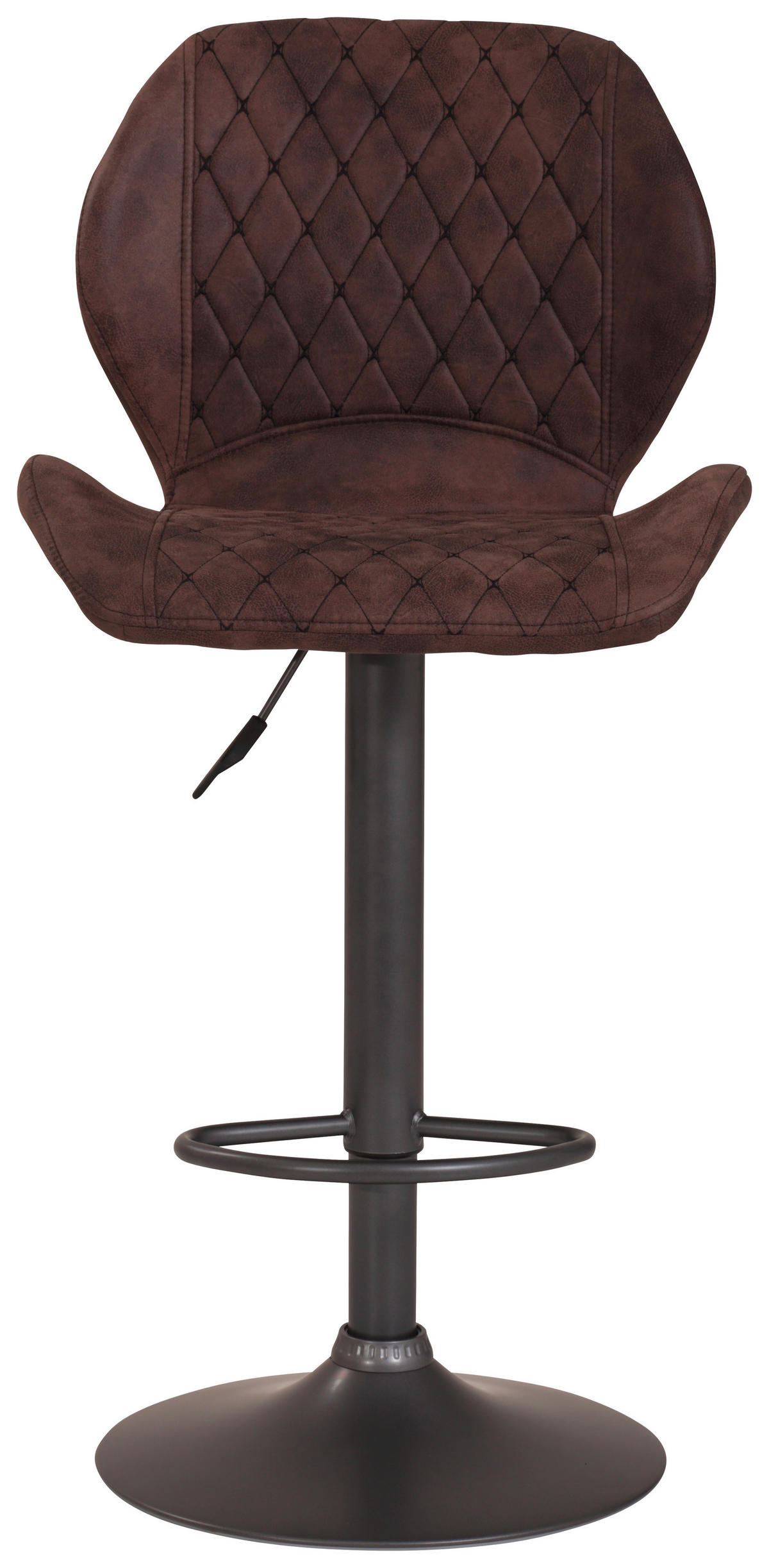 Barhocker Sonja braun Vintage B/H/T: ca. 42x96x51 cm Sonja - braun/grau (42,00/96,00/51,00cm)