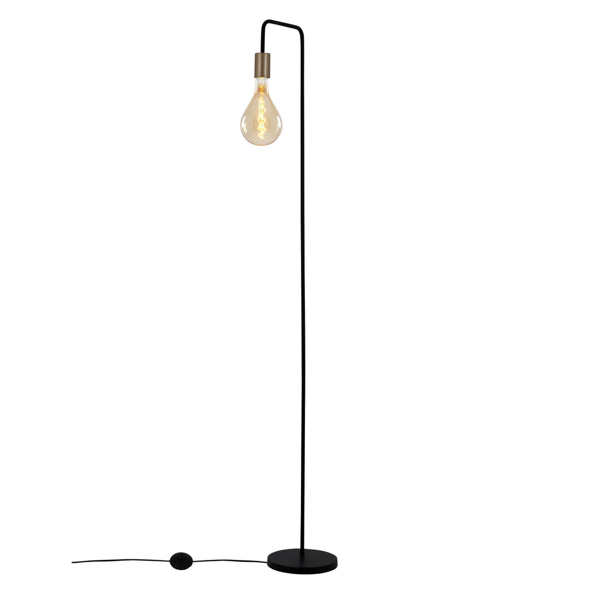 Näve Leuchten Stehleuchte 2097222 schwarz Kunststoff Metall B/H/T: ca. 20,5x150x20,5 cm 1 Brennstellen Modo - schwarz (20,50/150,00/20,50cm) - Näve Leuchten