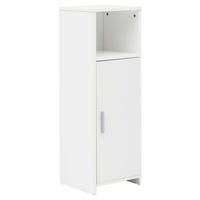 Badkommode weiß B/H/T: ca. 30x96x30 cm Badschrank - weiß (30,00/96,00/30,00cm) - Wohnling