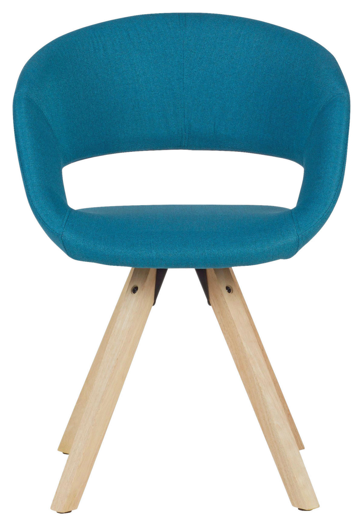 Stuhl blau B/H/T: ca. 43x80x56 cm Esszimmerstuhl - blau/Eiche (43,00/80,00/56,00cm) - Wohnling