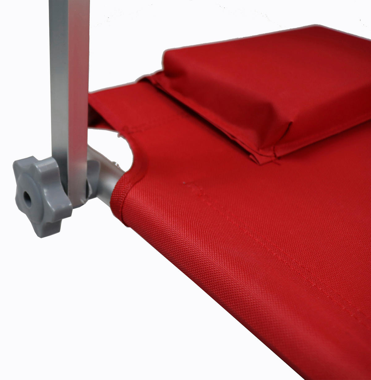 VCM Sonnenliege rot Polyester-Mischgewebe B/H/L: ca. 65x16x165 cm Sonnenliege - rot (165,00/65,00/16,00cm) - VCM