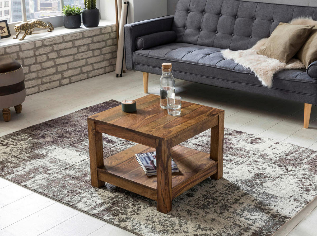 Couchtisch natur B/H/T: ca. 60x45x60 cm Couchtisch - natur (60,00/45,00/60,00cm) - Wohnling