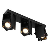 GLOBO Spot schwarz Metall B/H/T: ca. 8,4x15,7x43,4 cm GU10 3 Brennstellen RORY - schwarz (8,40/15,70/43,40cm) - GLOBO
