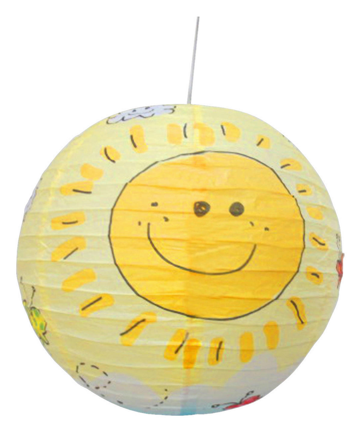 Niermann Pendelleuchte Sunny gelb Papier D: ca. 40 cm Pendelleuchte_Papierballon_Sunny - gelb (40,00cm) - Niermann