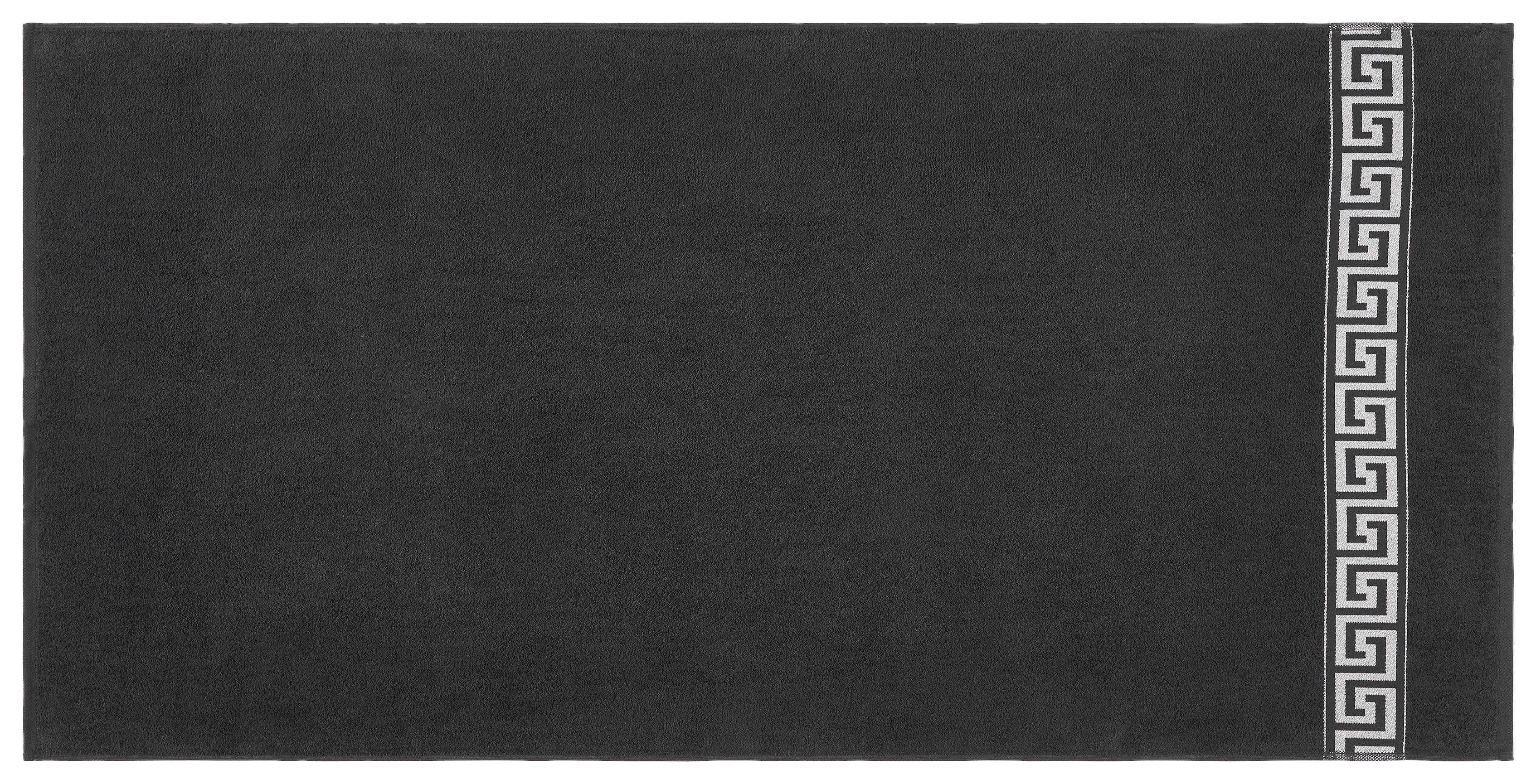 Duschtuch Mäander Mäander - schwarz (80,00/160,00cm)