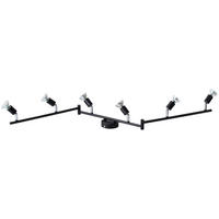 Spotbalken Joris schwarz Metall L: ca. 120 cm GU10 6 Brennstellen Spotbalken_6flg.Joris - schwarz (120,00cm)