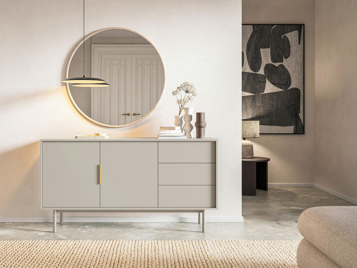 Kommode VIVA Cashmere B/H/T: ca. 154x82x39 cm VIVA - Cashmere (154,00/82,00/39,00cm) - WIPMEB