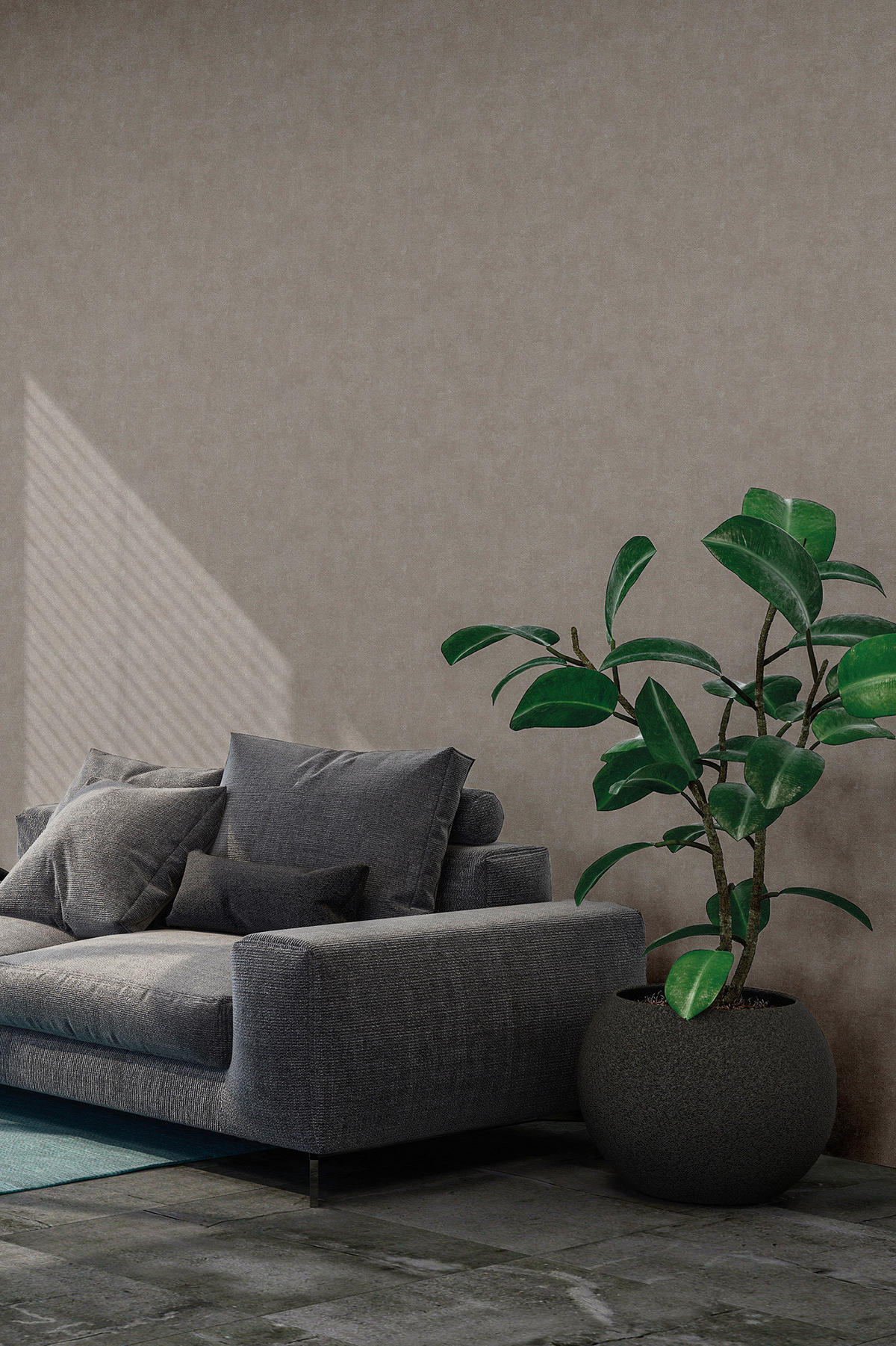A.S.Creation Vliestapete Elements Uni braun B/L: ca. 53x1005 cm Elements - braun (53,00/1005,00cm) - A.S.Creation
