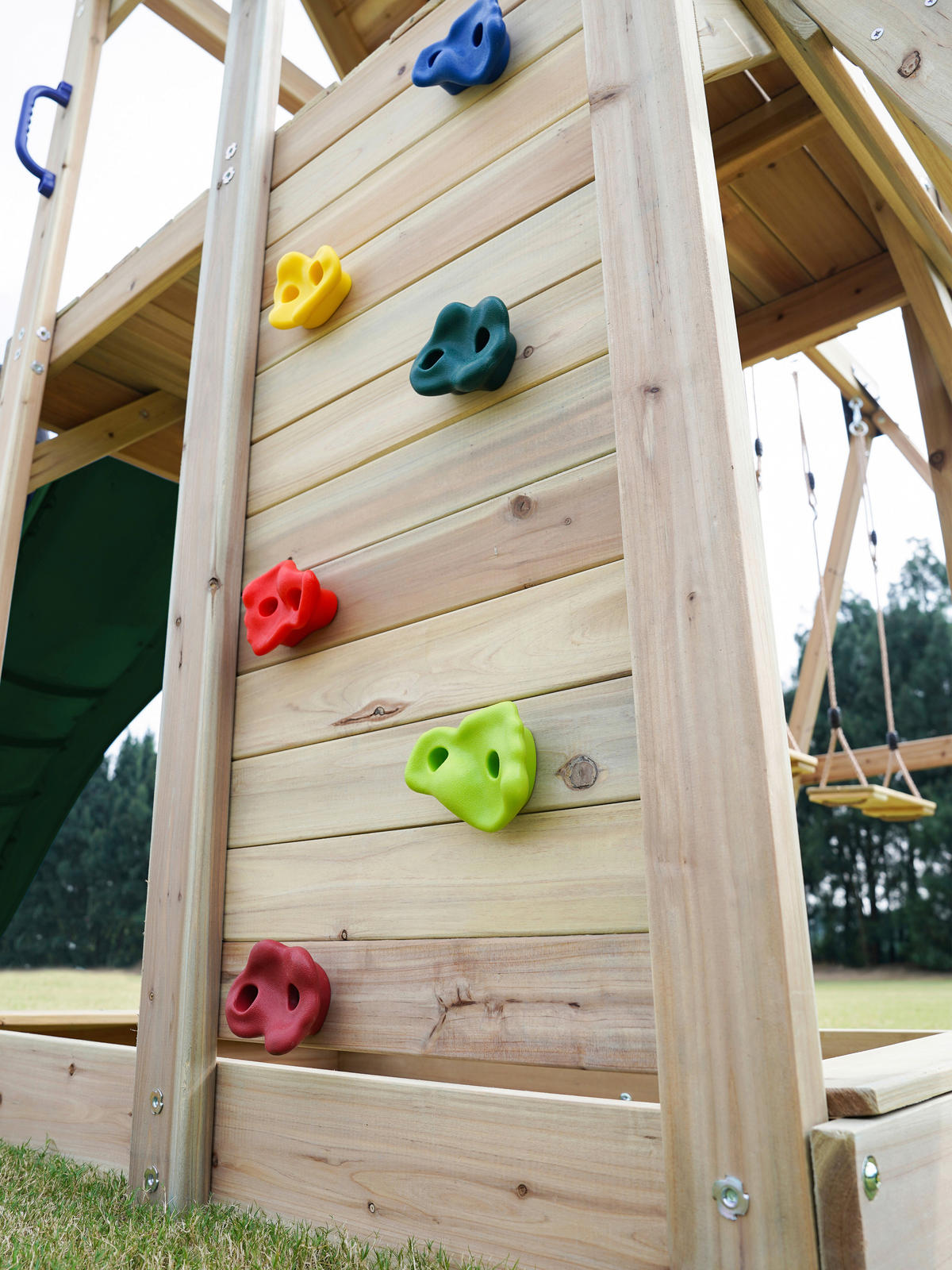AXI Spielturm Moos grün B/H/L: ca. 342x267x375 cm Moos - braun/grün (375,00/342,00/267,00cm) - AXI