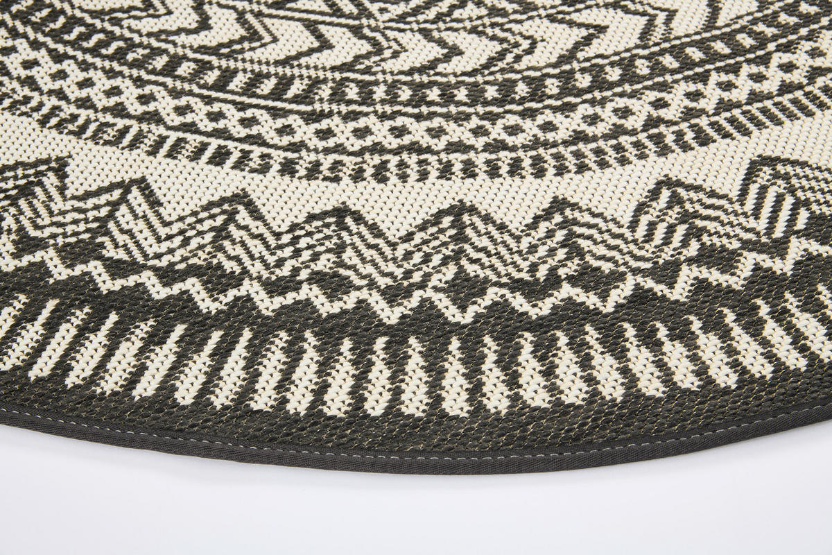 In-/Outdoor-Teppich Ambiente schwarz D: ca. 160 cm Ambiente - schwarz (160,00cm)