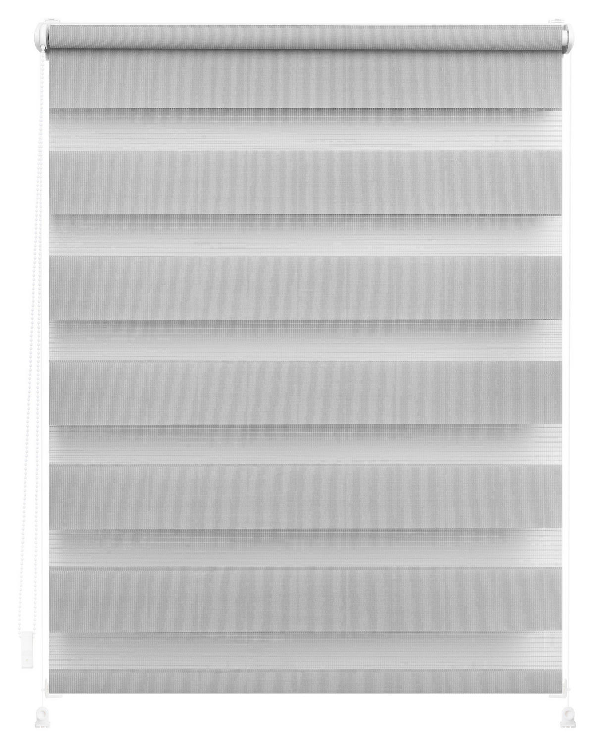 LICHTBLICK Doppelrollo Duo grau B/L: ca. 45x150 cm Duo - grau (45,00/150,00cm) - LICHTBLICK