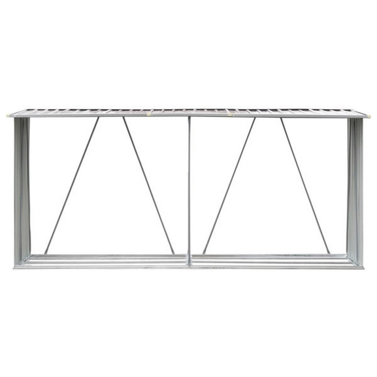 VidaXL Brennholzlager braun B/H: ca. 330x152 cm Brennholzlager - braun (330,00/152,00cm) - VidaXL