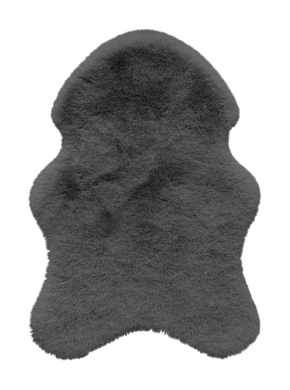 Fellimitat Moya stahlgrau B/L: ca. 40x57 cm Moya - stahlgrau (40,00/57,00cm)