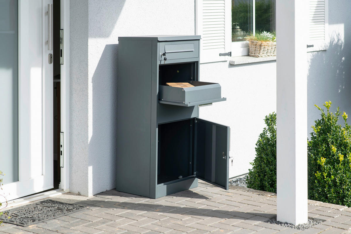 Westmann Paketbox Pedro anthrazit B/H/L: ca. 50x112x37 cm Pedro - anthrazit (37,00/50,00/112,00cm) - Westmann
