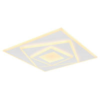 GLOBO LED-Deckenleuchte weiß Metall B/H/T: ca. 40x5,4x40 cm HORNI - weiß (40,00/5,40/40,00cm) - GLOBO