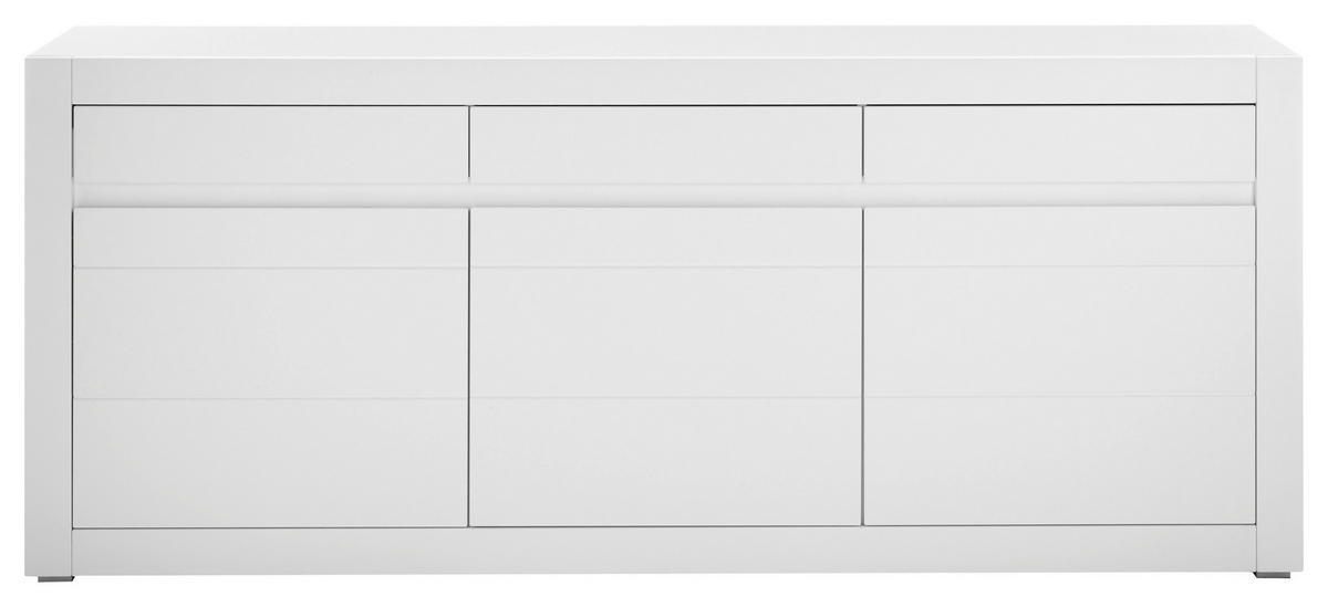 Sideboard Chester weiß matt B/H/T: ca. 217x90x42 cm Chester - weiß (217,00/90,00/42,00cm)