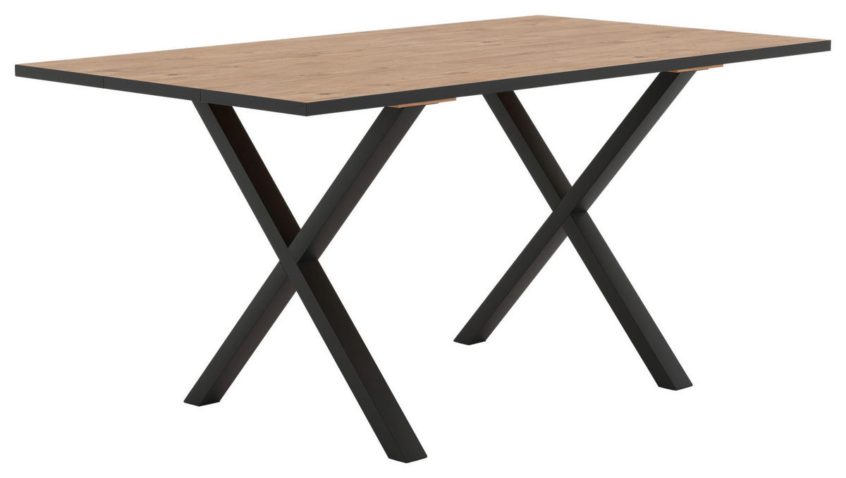 Esstisch Basel schwarz B/T: ca. 160x90 cm Basel - schwarz (160,00/90,00cm)