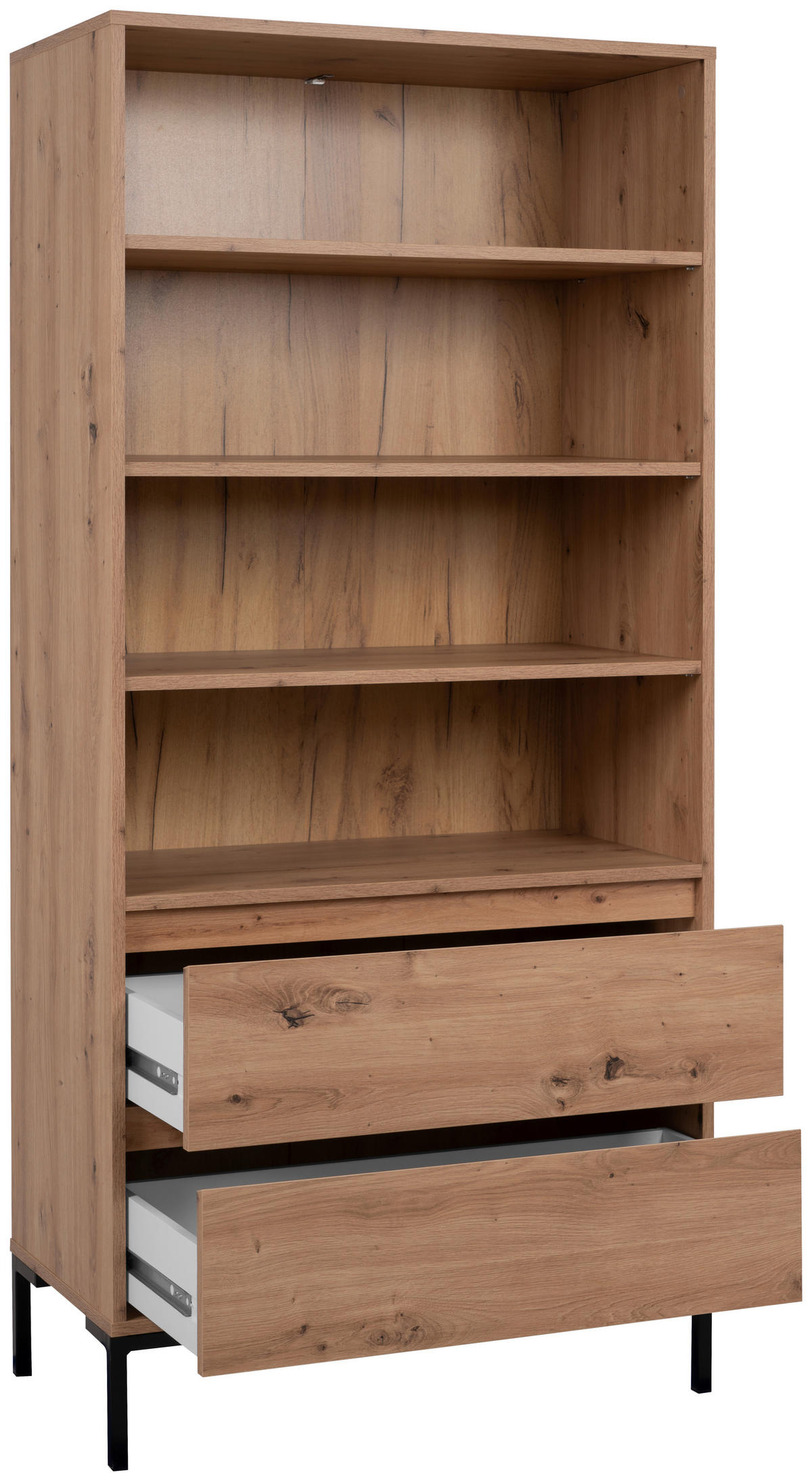 Regal Korsika Eiche Artisan Nachbildung B/H/T: ca. 78x165x40 cm Korsika - Eiche (78,00/165,00/40,00cm)