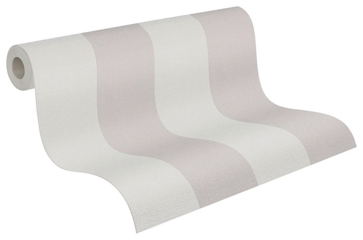 A.S.Creation Vliestapete grau creme B/H/D: ca. 53x1005x9,8 cm Vliestapete - creme/grau (9,80/1005,00cm) - A.S.Creation