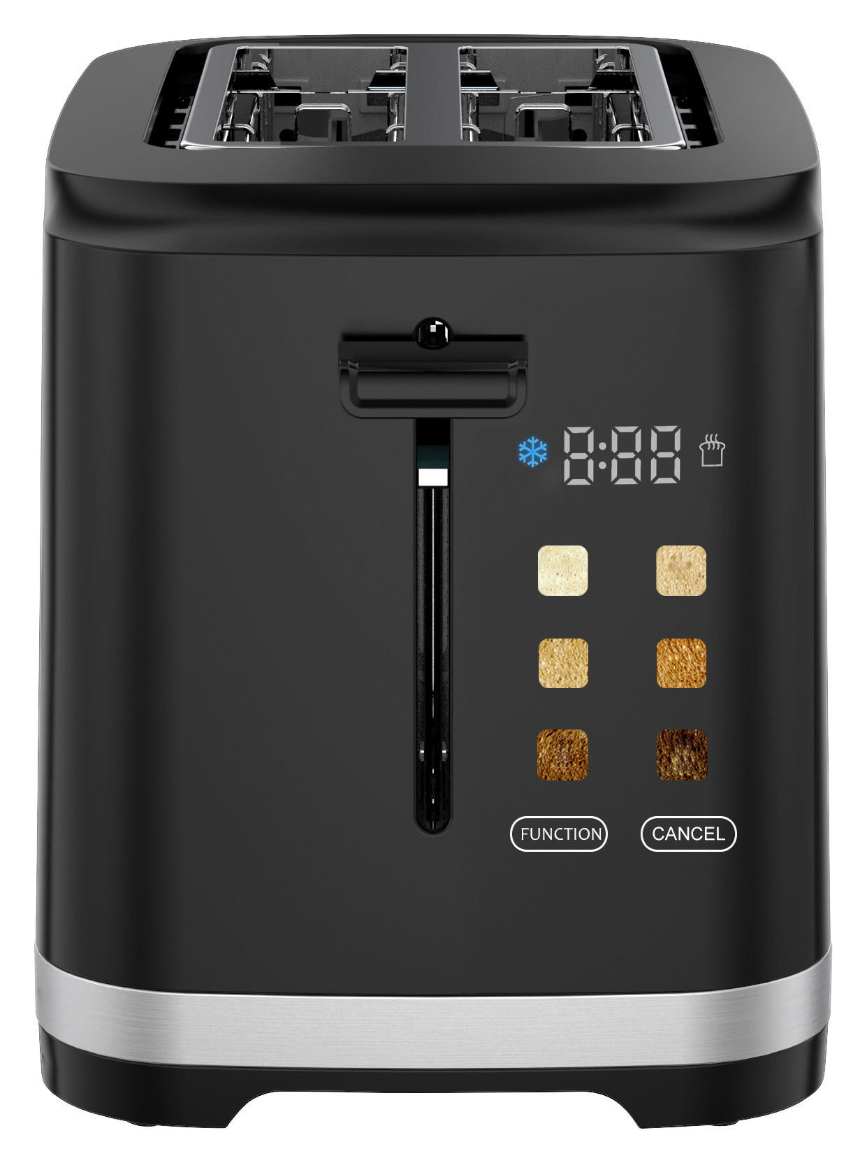 Emerio Toastautomat TO-133740.1 schwarz Kunststoff Metall B/H/L: ca. 17x17x26 cm Toastautomat TO-133740.1 - schwarz (26,00/17,00/17,00cm) - Emerio