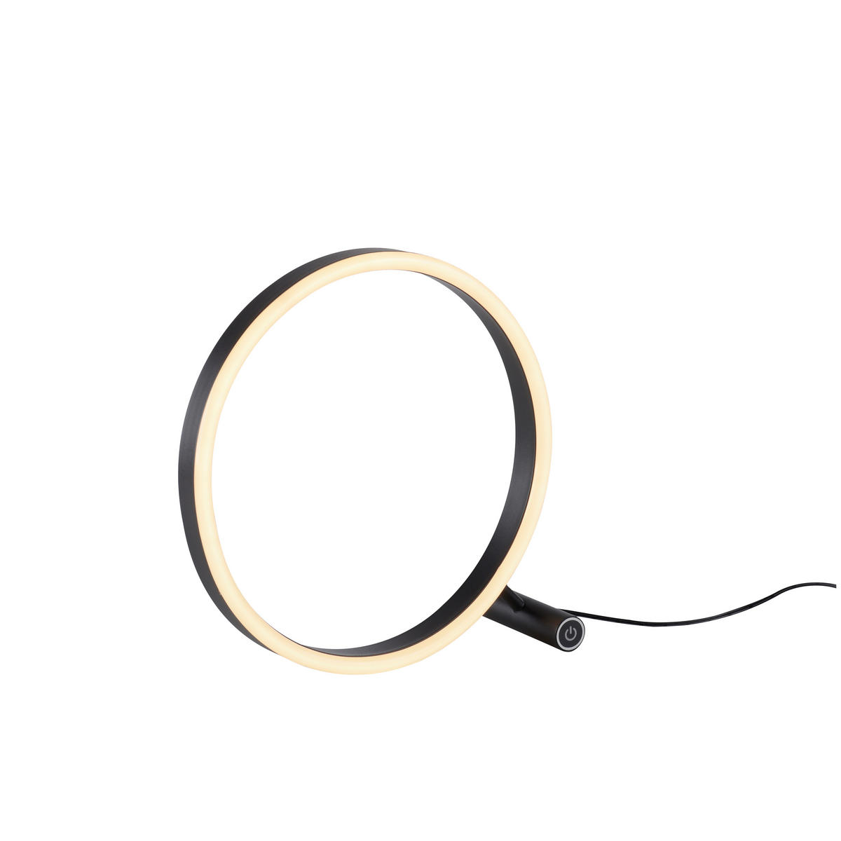 Just Light LED-Touch-Tischleuchte RITUS 15390-13 weiß anthrazit Metall B/H/T: ca. 30x30x10 cm 1 Brennstellen RITUS - weiß/anthrazit (30,00/30,00/10,00cm) - Just Light