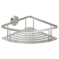 Duschkorb Edelstahl B/H/T: ca. 23x10x22 cm Dreieck-Duschkorb_Milano - (23,00/10,00/22,00cm) - POCOline