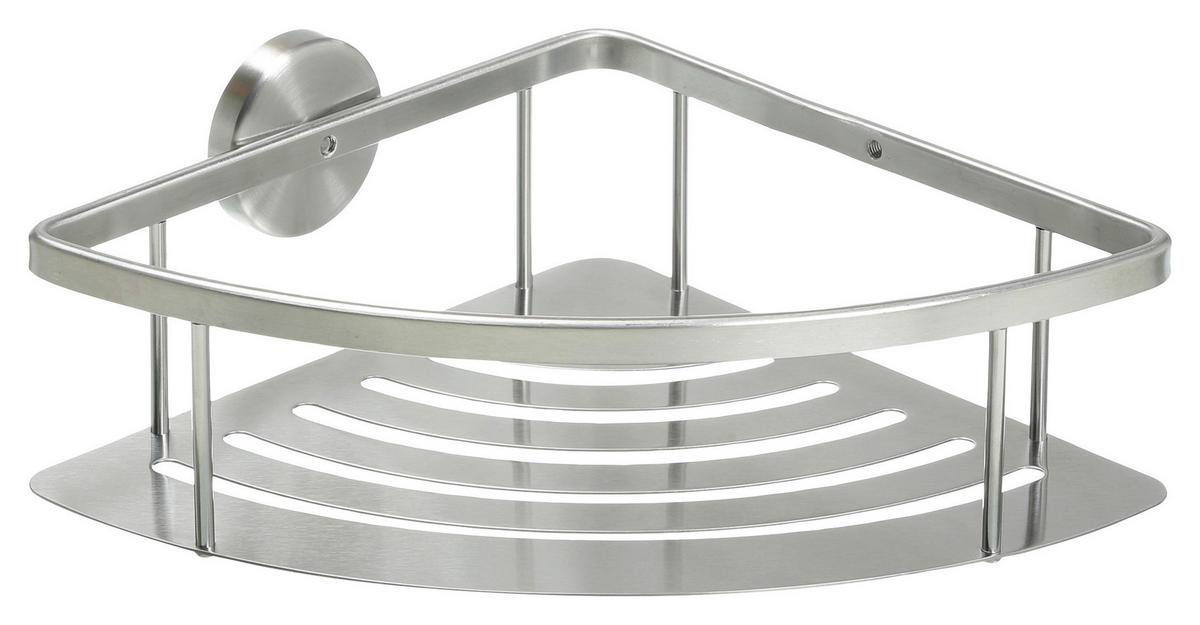 Duschkorb Edelstahl B/H/T: ca. 23x10x22 cm Dreieck-Duschkorb_Milano - (23,00/10,00/22,00cm) - POCOline