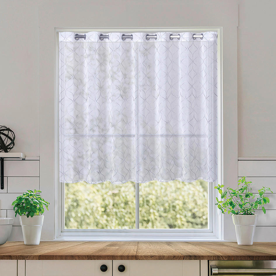 Scheibengardine Teneriffa weiß B/L: ca. 150x90 cm Teneriffa - weiß (150,00/90,00cm)