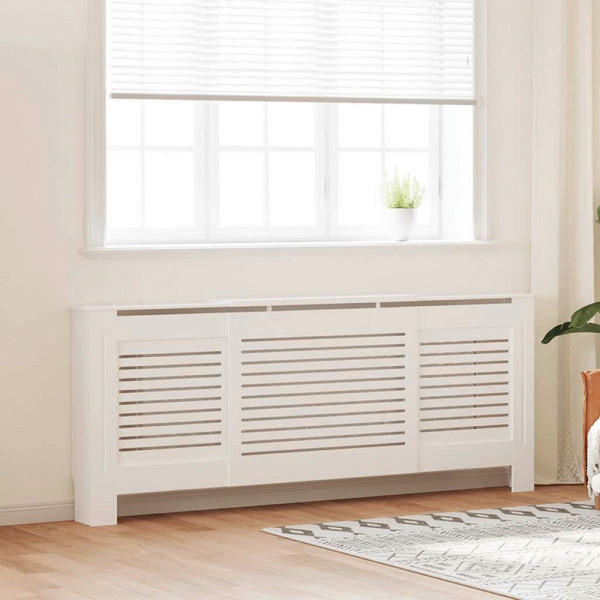 VidaXL Heizkörperverkleidung weiß B/H/T: ca. 205x81,5x19 cm Heizkörperverkleidung - weiß (205,00/81,50/19,00cm) - VidaXL