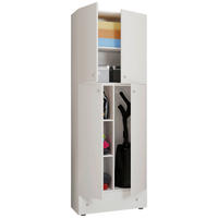 Putzschrank Lona weiß B/H/T: ca. 70x200x39 cm Lona - weiß (70,00/200,00/39,00cm) - VCM Möbel