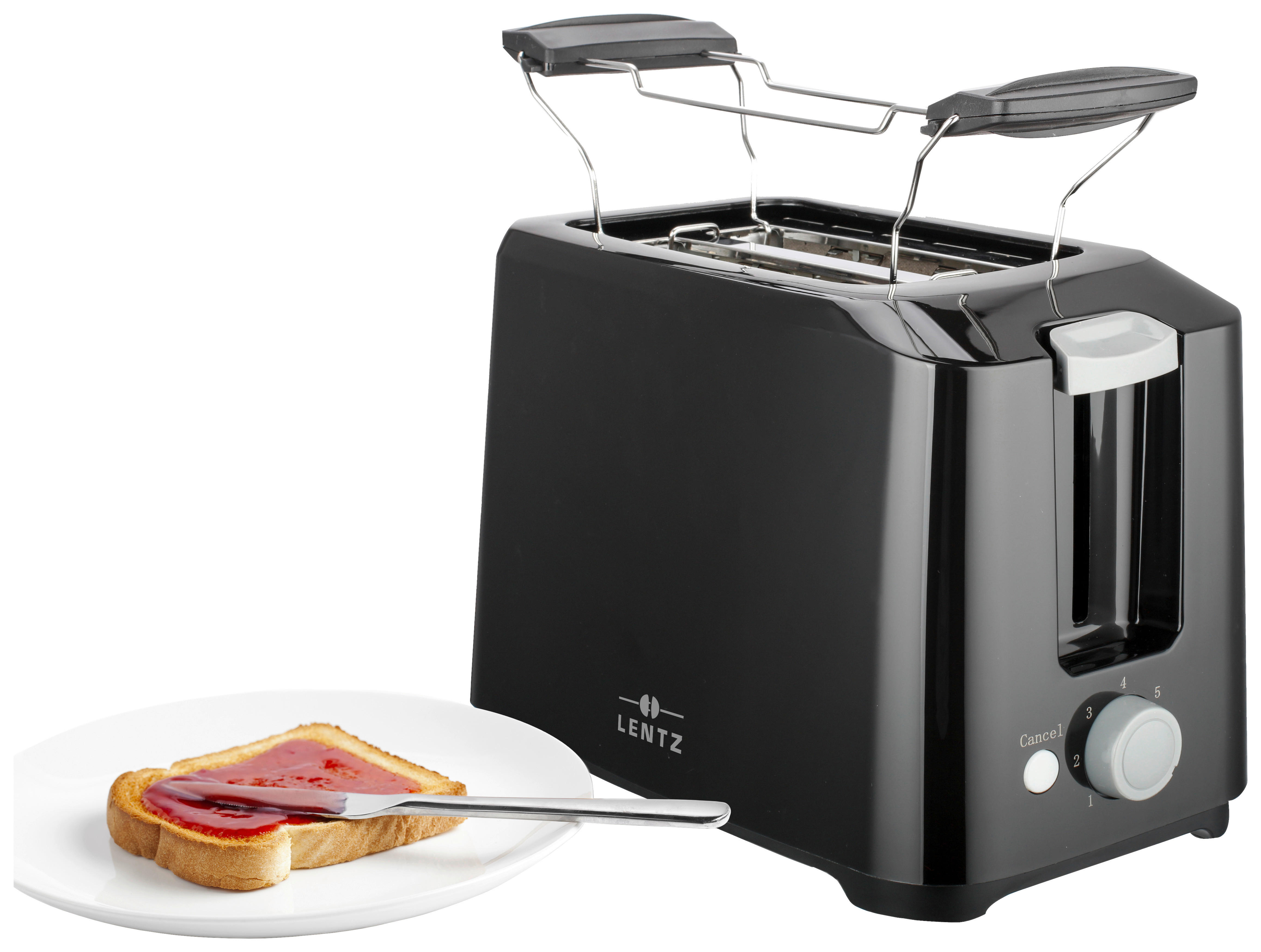 Lentz Toastautomat 74219 schwarz Kunstst...