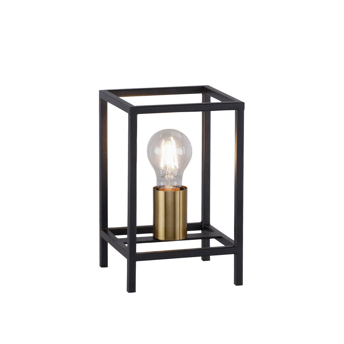 Just Light Tischleuchte FABIO 15812-60 schwarz messing Metall B/H/T: ca. 15x23,5x15 cm E27 1 Brennstellen FABIO - messing/schwarz (15,00/23,50/15,00cm) - Just Light