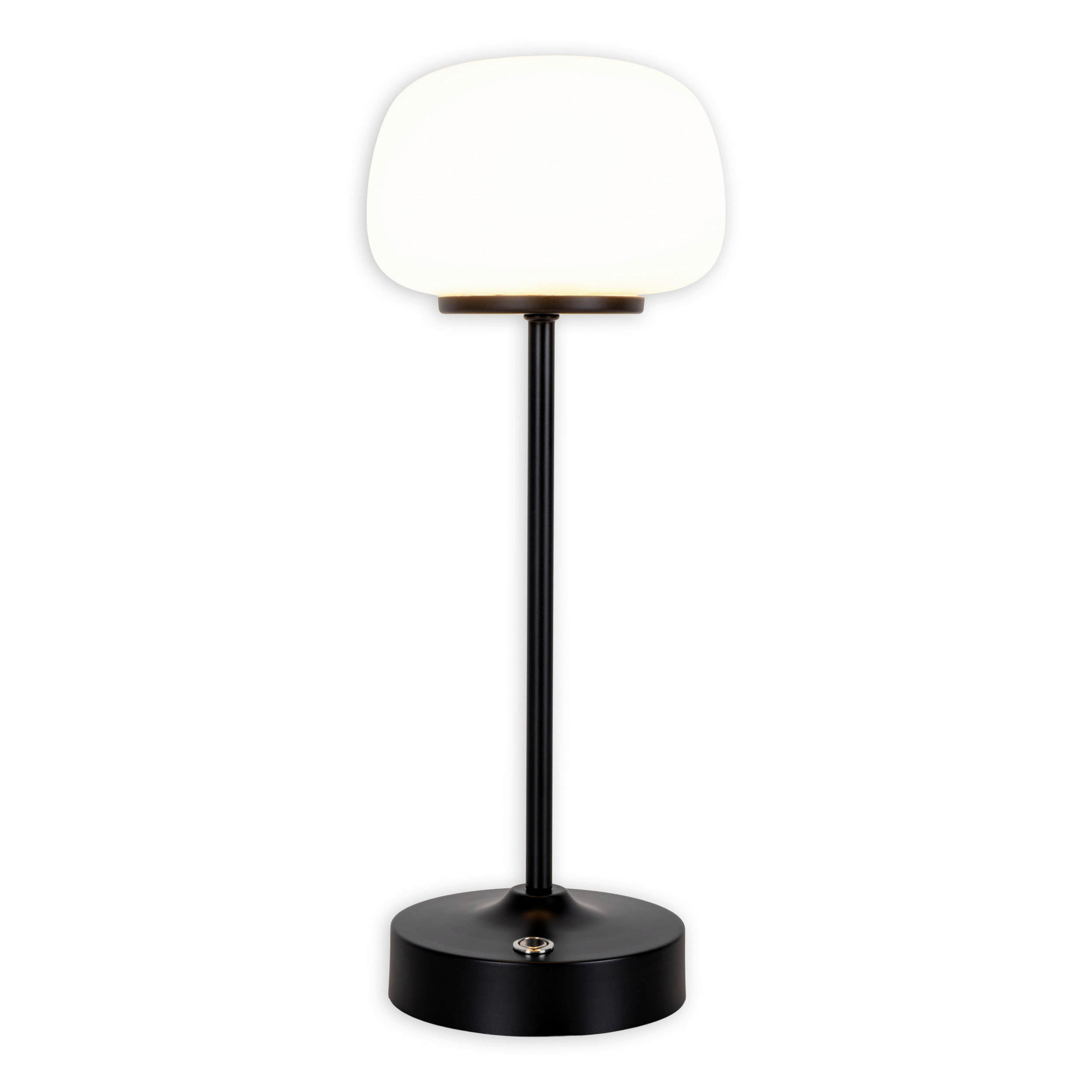 Näve Leuchten LED-Tischleuchte schwarz Glas Metall B/H/T/D: ca. 10,5x30x10,5x10,5 cm PINA - schwarz (10,50/30,00/10,50cm) - Näve Leuchten
