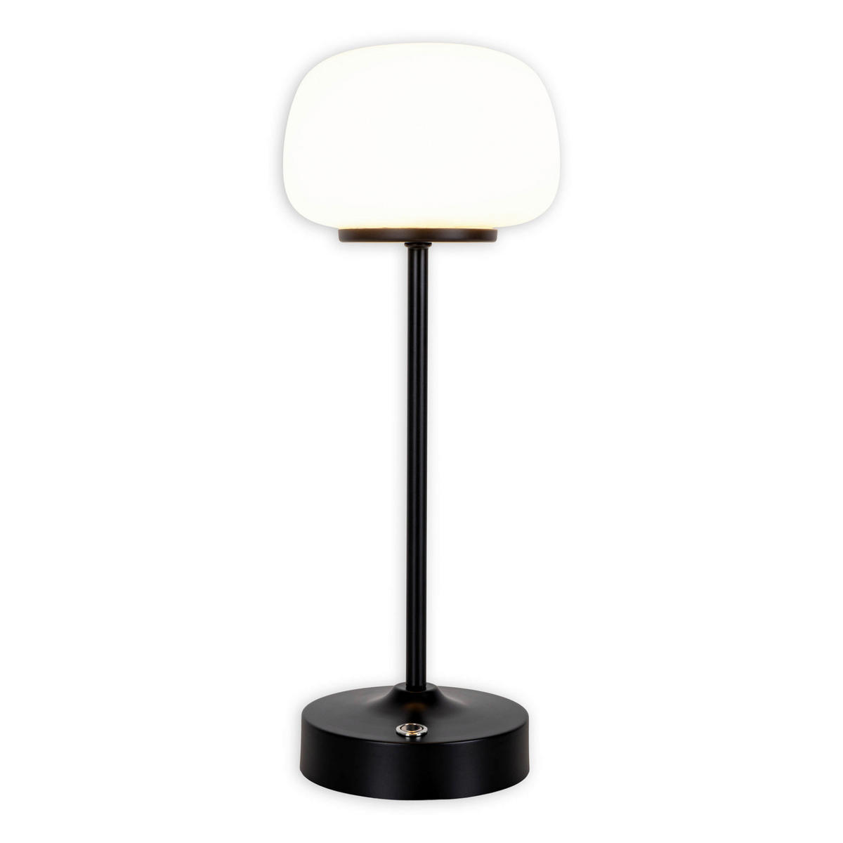 Näve Leuchten LED-Tischleuchte schwarz Glas Metall B/H/T/D: ca. 10,5x30x10,5x10,5 cm PINA - schwarz (10,50/30,00/10,50cm) - Näve Leuchten