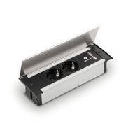 Naber Steckdosenelement Kapsa schwarz Kunststoff B/H/T: ca. 20,4x5x4,5 cm Kapsa - schwarz (20,40/5,00/4,50cm) - Naber