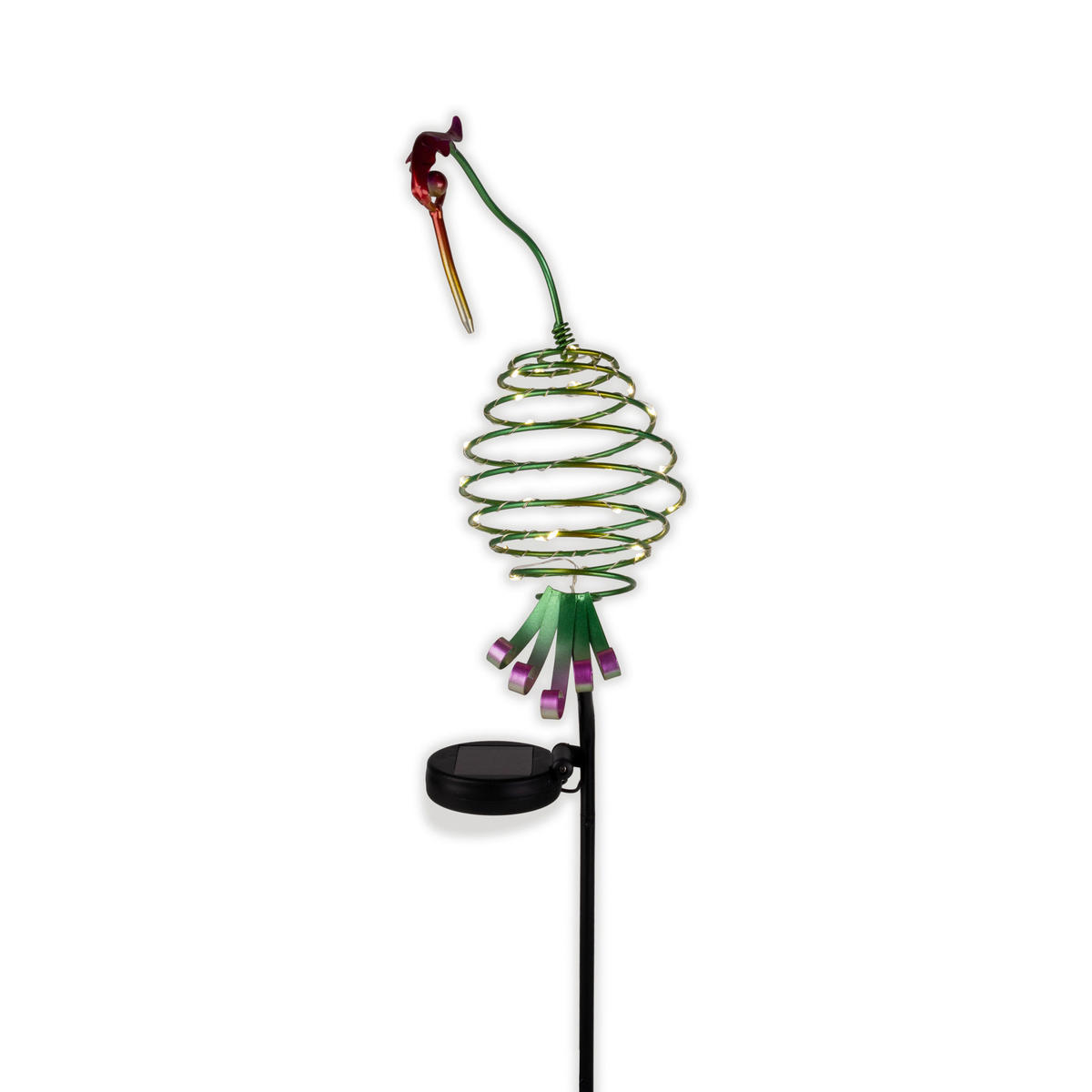 LED-Solarleuchte KRANICH NV4124701 multicolor Metall B/H/L: ca. 13x86x11 cm LED Solarleuchte KRANICH mit LED - multicolor (11,00/13,00/86,00cm) - Näve Leuchten