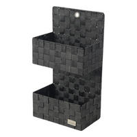 POCOline Korb Wandkorb schwarz/weiß - schwarz (25,00/46,00/15,00cm) - POCOline