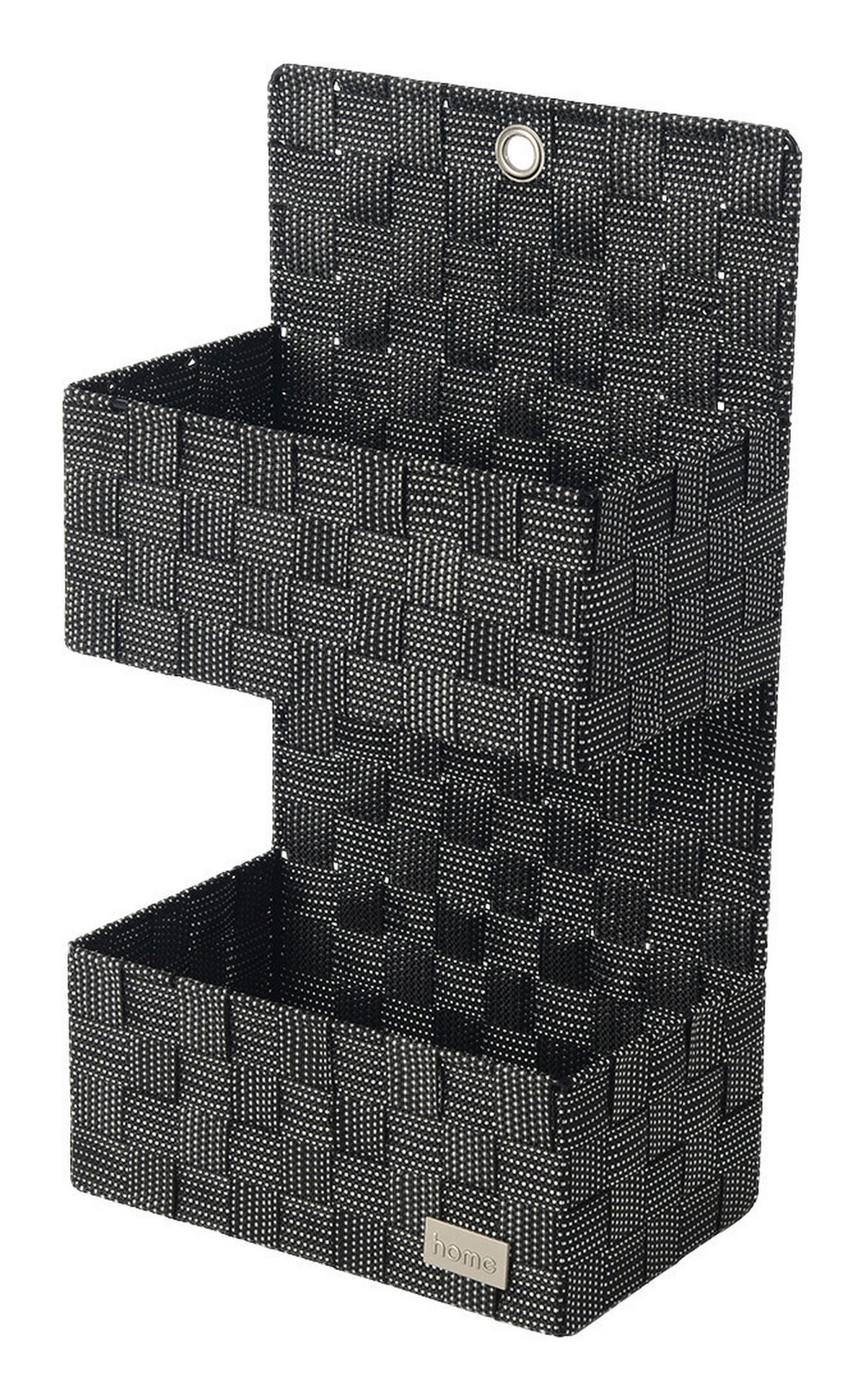 POCOline Korb Wandkorb schwarz/weiß - schwarz (25,00/46,00/15,00cm) - POCOline