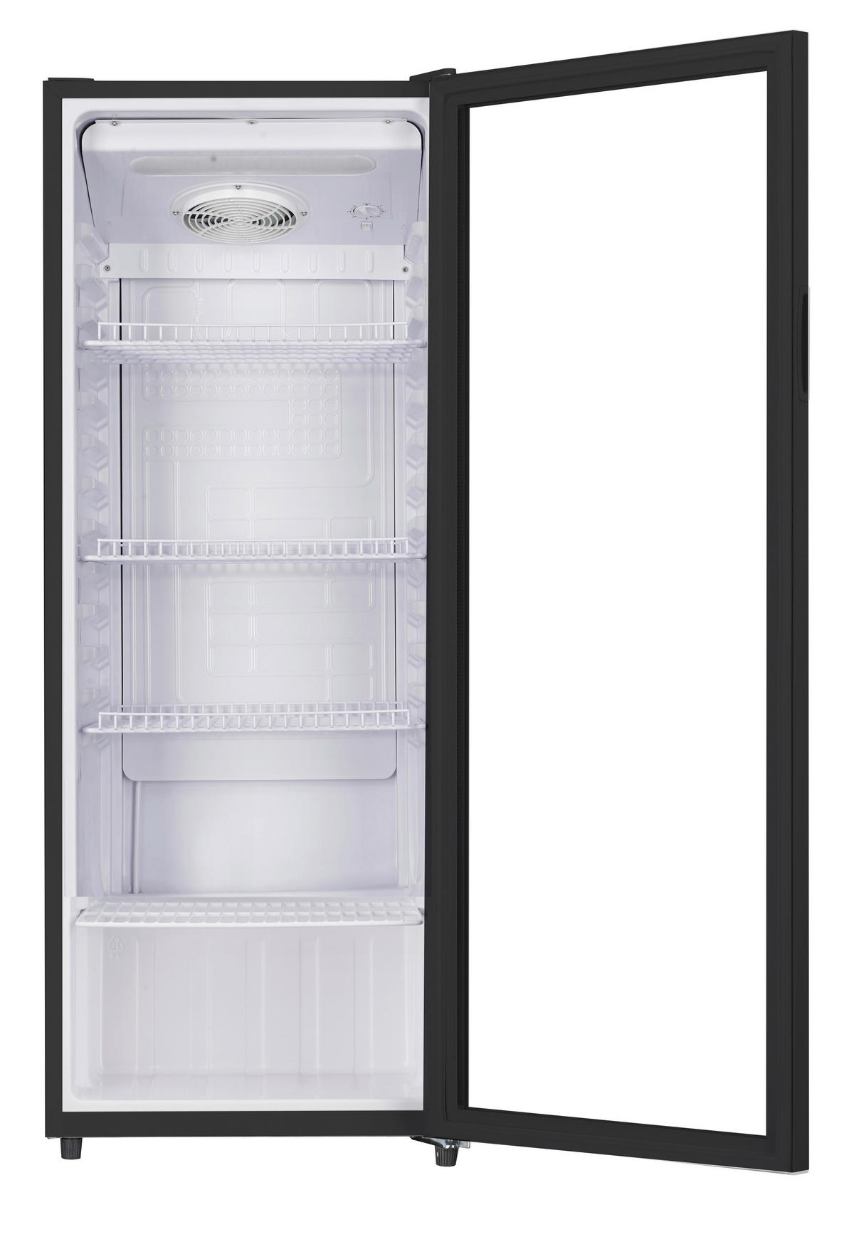 POCOline Glastürkühlschrank GTK144-235 DB schwarz B/H/T: ca. 54x144x55 cm Glastürkühlschrank GTK144-235 DB - schwarz (54,00/144,00/55,00cm) - POCOline